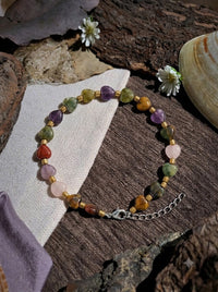 Custom Granddaughter Bracelet, Personalized Heart Crystal Bracelet, To My Granddaughter Gift Box