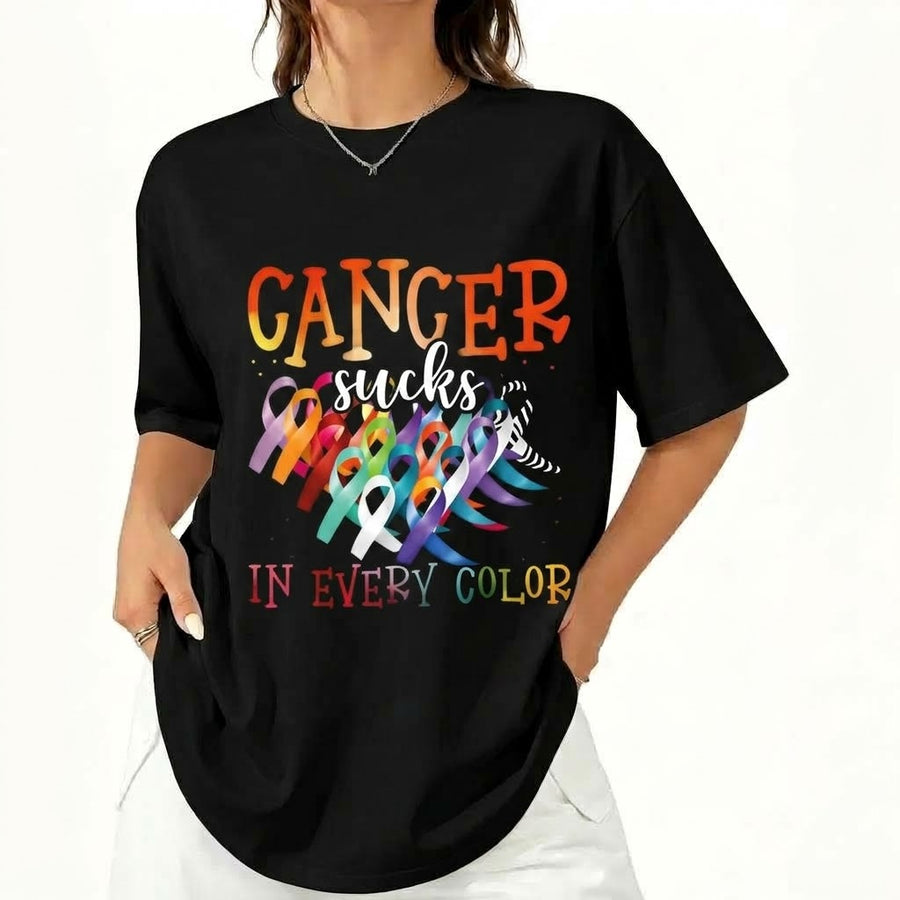 Cancer Sucks In Every Color T-Shirt