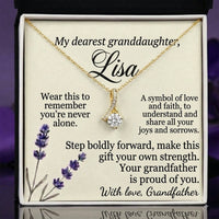 Personalized Name Necklace for Granddaughter - Free Engraving & Gift Box
