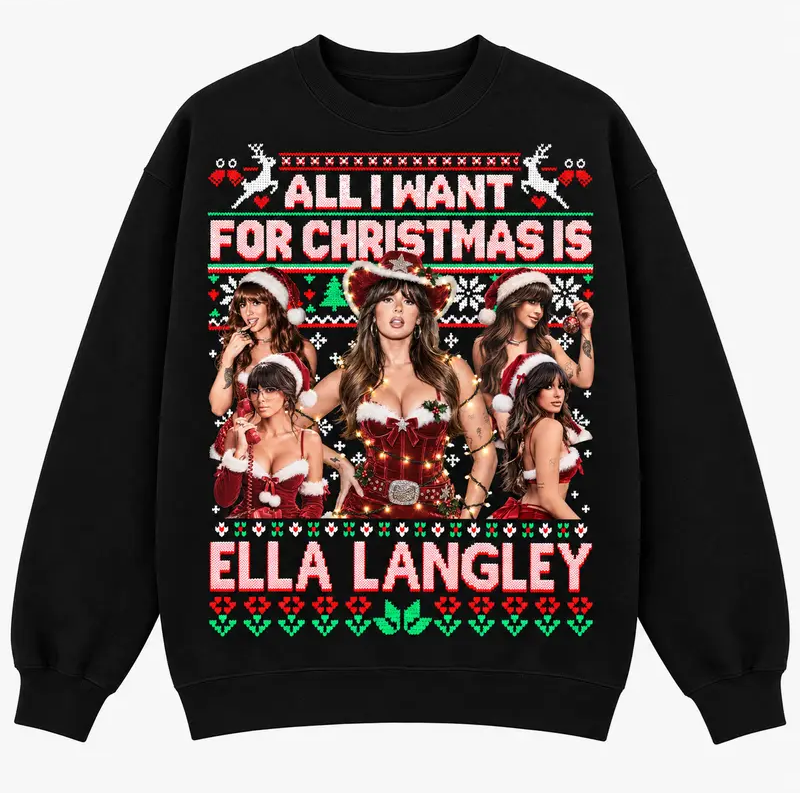Christmas Country Music Graphic Hoodie, Vintage Western Holiday Pullover, Festive Seasonal Apparel for Country Music Fans