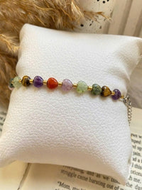 Custom Granddaughter Bracelet, Personalized Heart Crystal Bracelet, To My Granddaughter Gift Box
