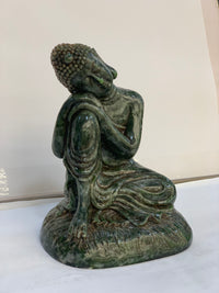 Hand-Carved Natural Landscape Jade Amitabha Buddha Statue - 5.1