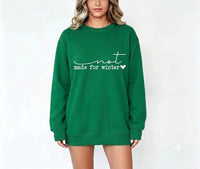 Not Made For Winter Sweatshirt, Funny Cozy Season Holiday Crewneck