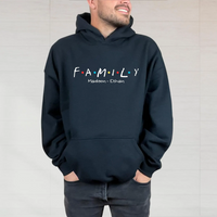 Custom Family Name Sweatshirt, Matching Personalized Hoodie