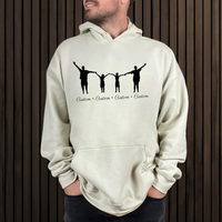 Custom Family Name Sweatshirt, Matching Personalized Hoodie
