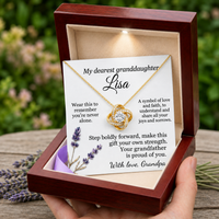 Personalized To My Granddaughter Necklace, Custom Name Jewelry Gift for Granddaughter, Birthday Graduation Gift