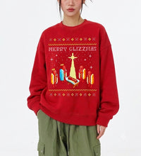 Merry Glizzmas Sweatshirt, Funny Glizzy Ugly Christmas Sweater