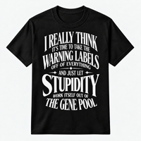 I Really Think It's Time To Take The Warning Graphic Tee