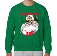 Cool Santa Christmas Shirt, Holiday Graphic Crewneck, Xmas Gift