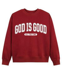 God Is Good Retro Christian Sweatshirt