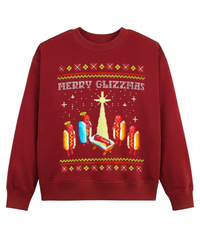 Merry Glizzmas Sweatshirt, Funny Glizzy Ugly Christmas Sweater
