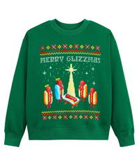 Merry Glizzmas Sweatshirt, Funny Glizzy Ugly Christmas Sweater