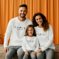 Custom Family Name Sweatshirt, Matching Personalized Hoodie