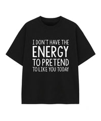 Women's Letter Print Drop Shoulder T-Shirt