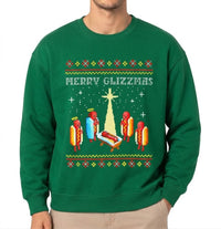 Merry Glizzmas Sweatshirt, Funny Glizzy Ugly Christmas Sweater
