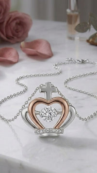 Personalized Love Necklace for Wife Girlfriend, Custom Name Necklace Gift with Message Card, Anniversary Birthday Jewelry Gift for Her