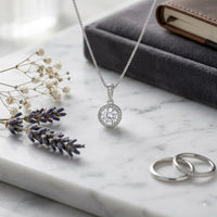 Personalized Love Necklace for Wife Girlfriend, Custom Name Necklace Gift with Message Card, Anniversary Birthday Jewelry Gift for Her