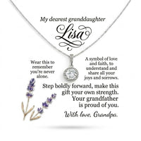 Personalized To My Granddaughter Necklace, Custom Name Jewelry Gift for Granddaughter, Birthday Graduation Gift